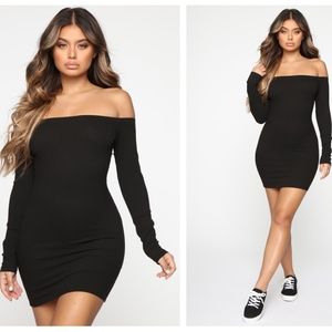 Fashion Nova You Coming With Ribbed Mini Dress